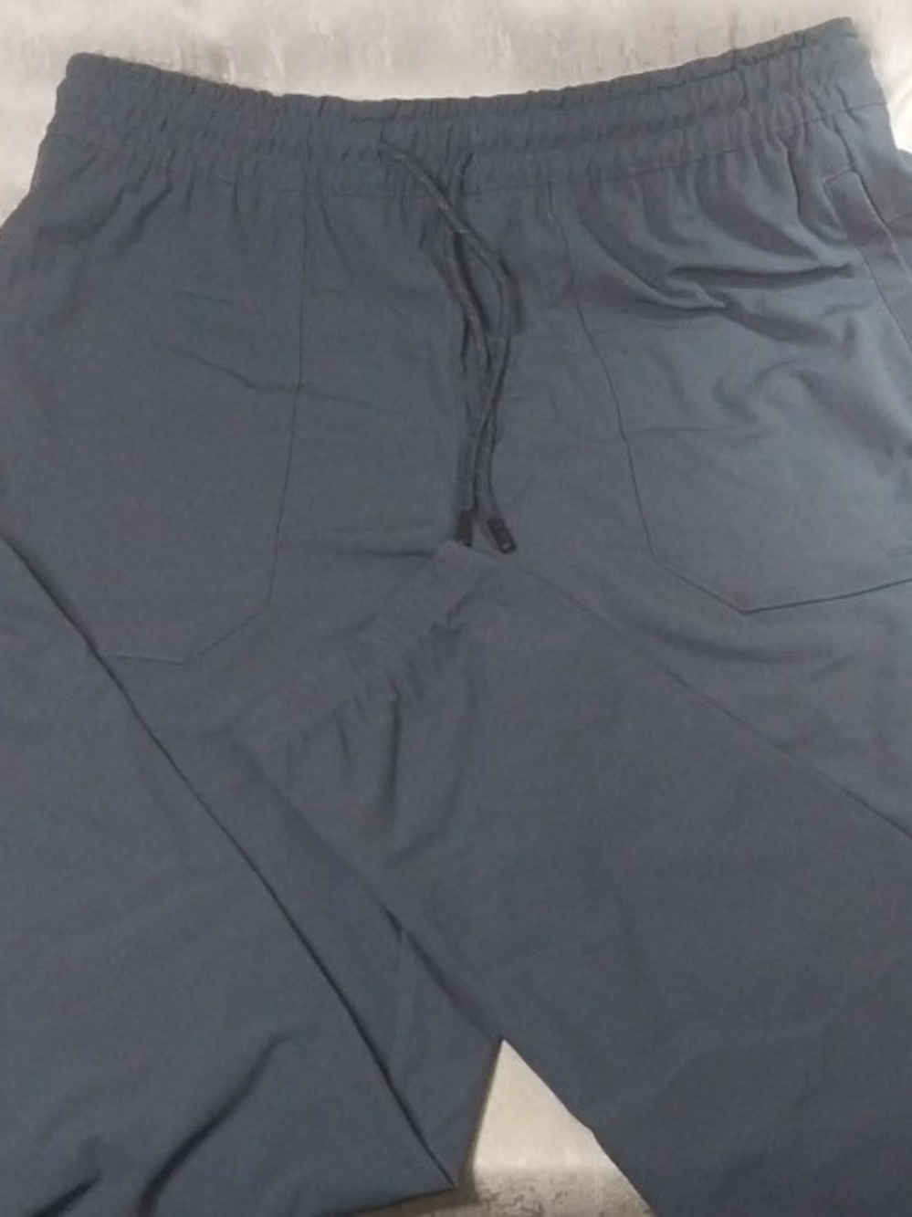 Quiksilver Subtle Logo Active Joggers in Light Grayish Blue Mens M
